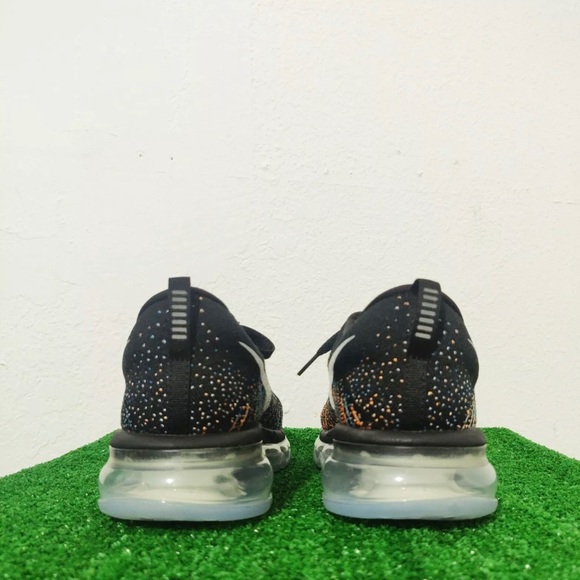 Nike Flyknit Air Max Black Multi Color Glow Shoes - Picture 5 of 6